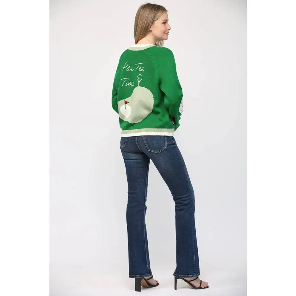 Fate Golf Embroidered Patch Cardigan - Picture 8 of 8